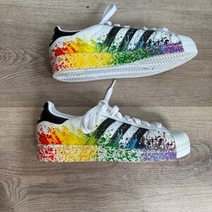 Adidas Superstar 2.0 Pride 2015, rare M Sz 7.5 LGBTQ+ used